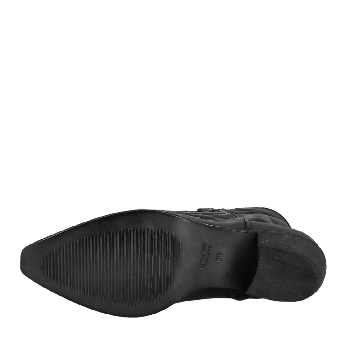 Discount Leonardo Shoes Stivali Texani Da Donna Sfoderati In Pelle Vintage Nera Nero