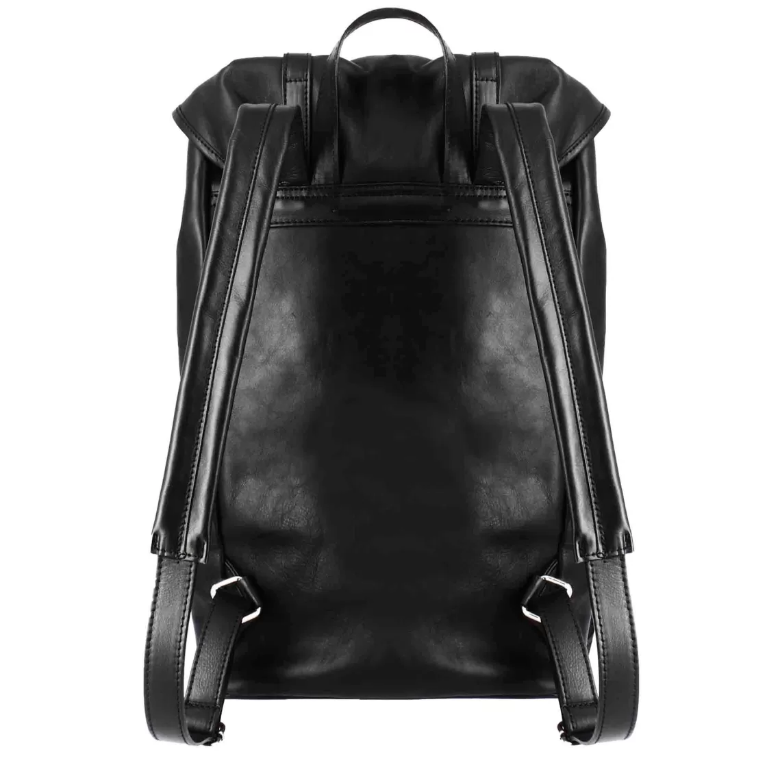 Discount Leonardo Shoes Zaino Da Viaggio In Pelle Colore Con Fibbie Nero