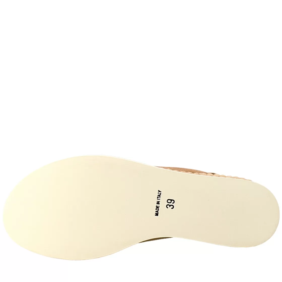 Cheap Leonardo Shoes Zeppa Da Donna Biocolore Panna E Cuoio Bianco