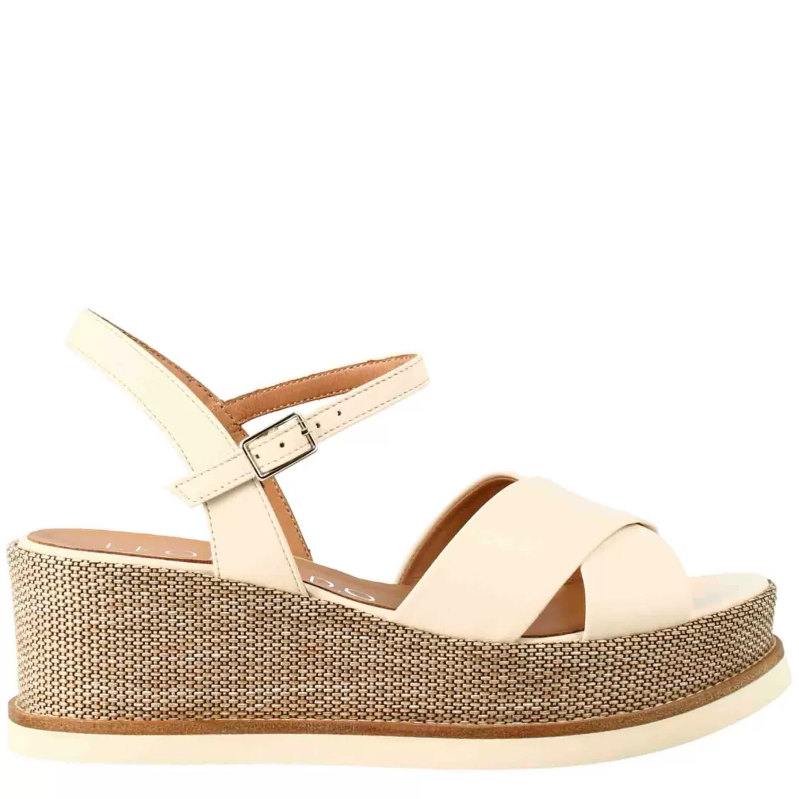 Hot Leonardo Shoes Zeppa Da Donna Media Colore Panna Beige