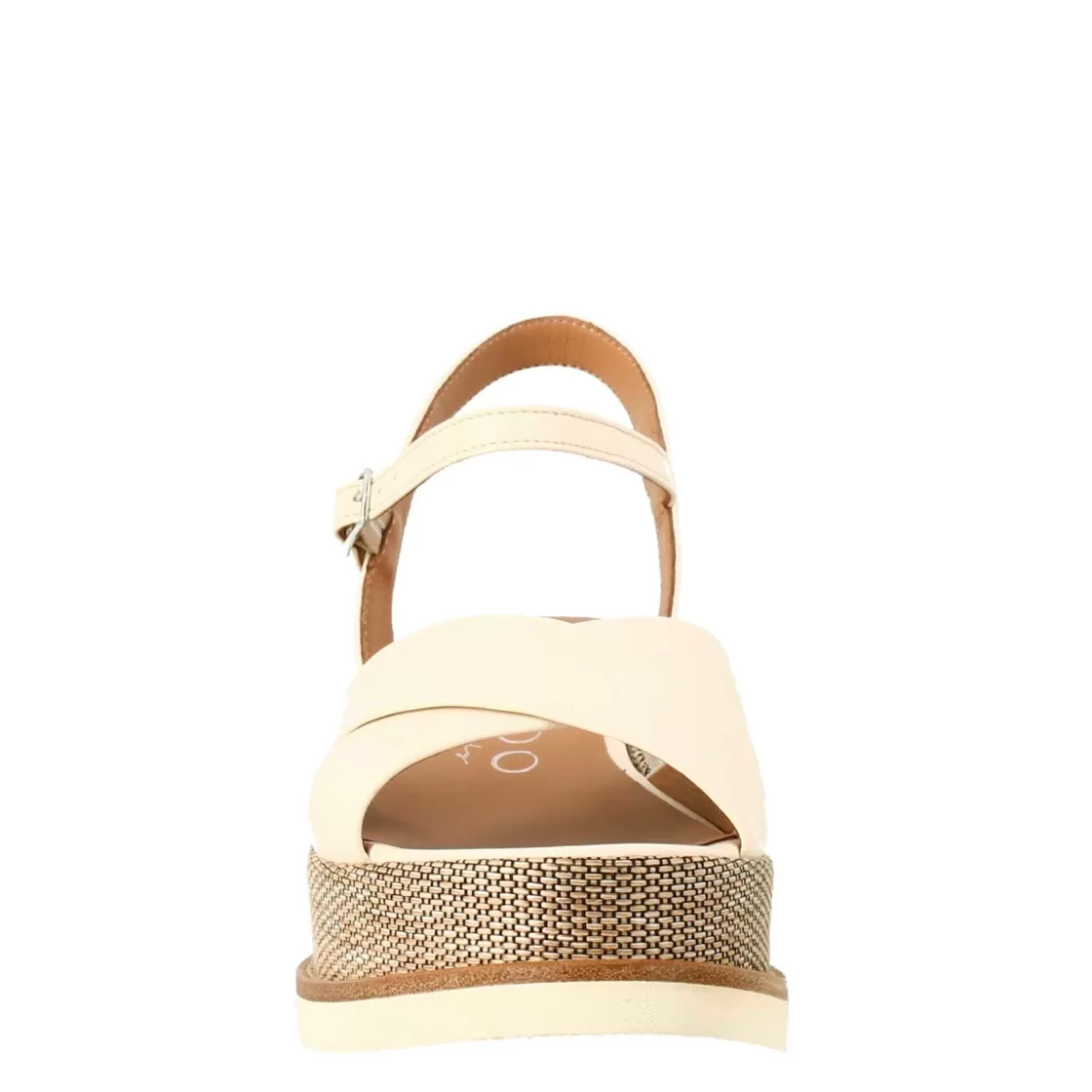 Hot Leonardo Shoes Zeppa Da Donna Media Colore Panna Beige